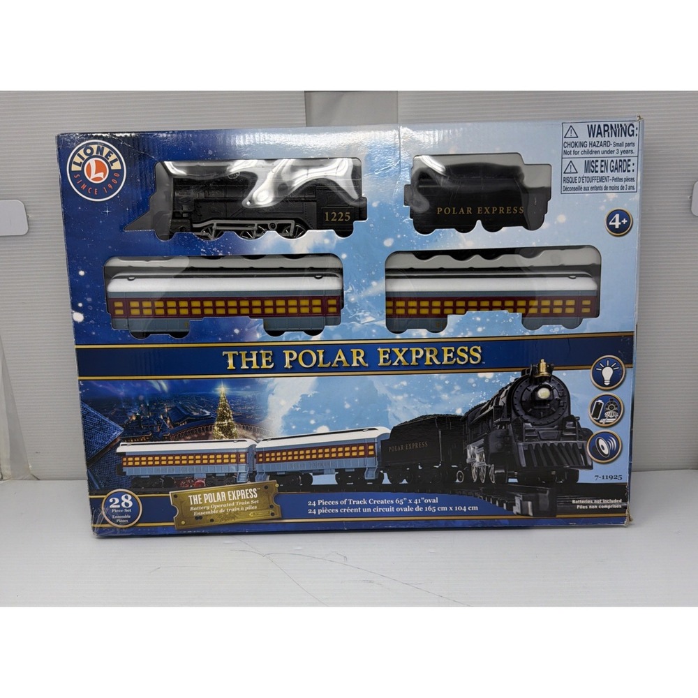 Lionel The Polar Express Train Set Battery Operated - Works - Read Description